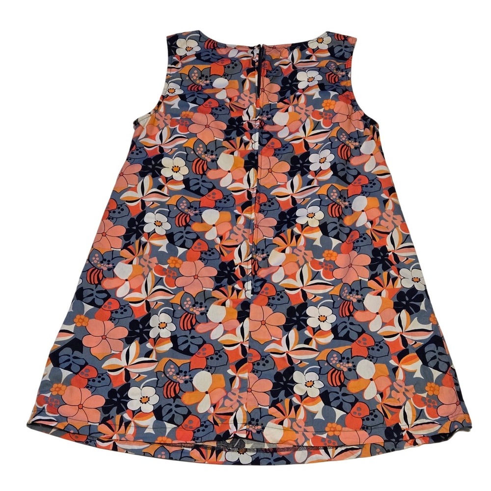 ModCloth Floral A-Line Dress Sleeveless Retro Cotton Mini Size L - Picture 3 of 9